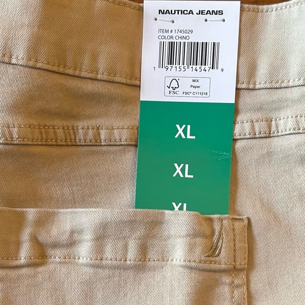 NWT Nautica Stretch Pull-on Chino Shorts XL - Picture 3 of 11